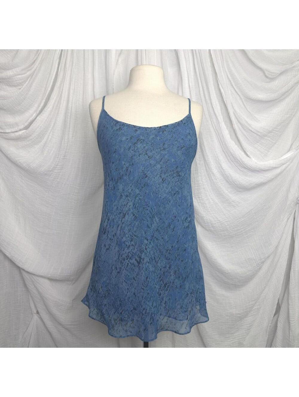 Y2k Fairycore Blue Sleeveless Slip Dress Size M